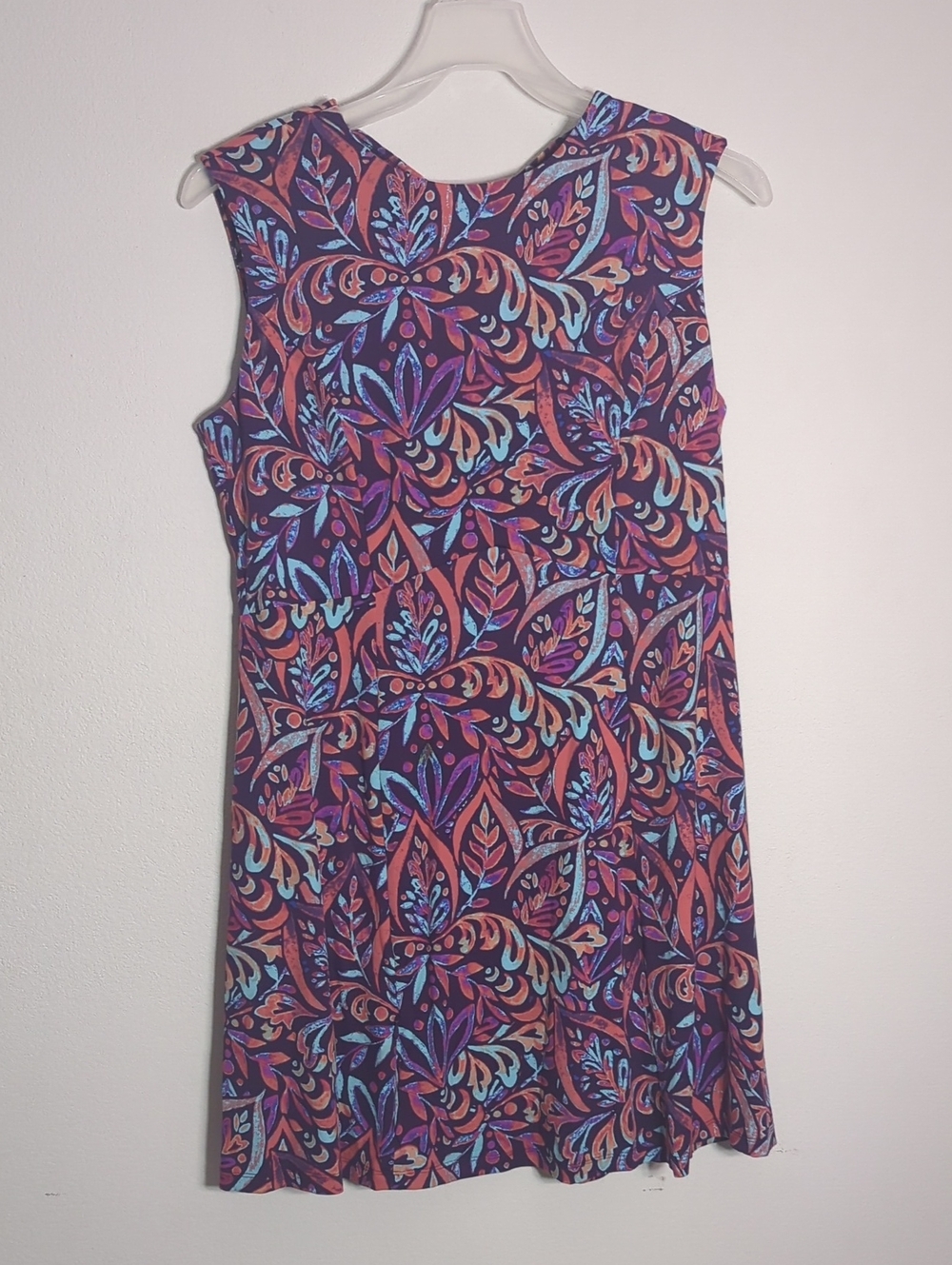 Title Nine Womens Sporty Athletic Dress Tennis Golf Pickleball Floral Strappy L